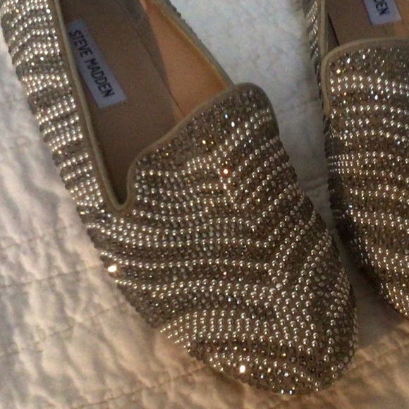 Steve Madden Conncord Studded Smoking Slipper Flat Size 9 - Picture 2 of 8